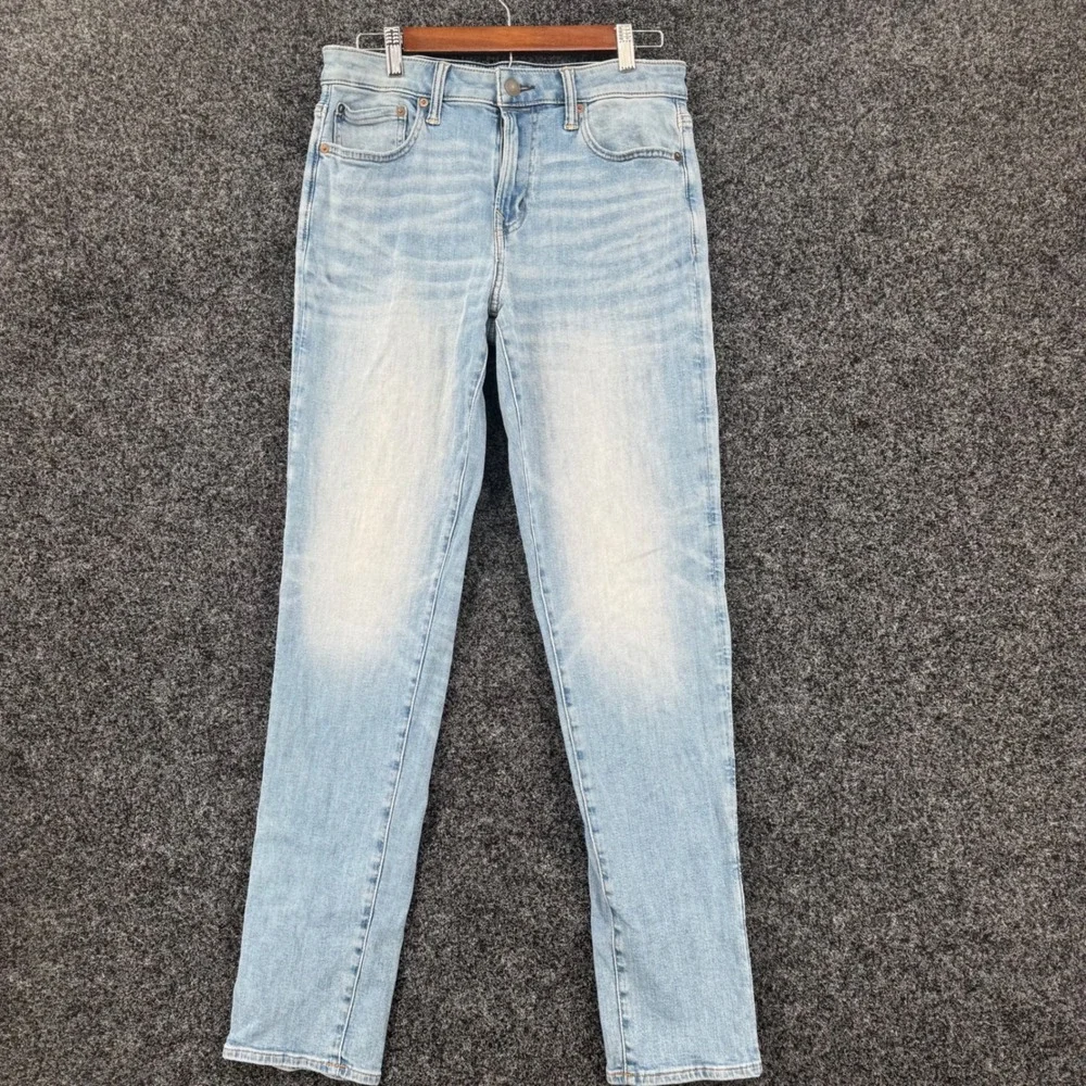 American Eagle Airflex+ Athletic Fit Light Wash Jeans Mens 30x34 Stretch Denim